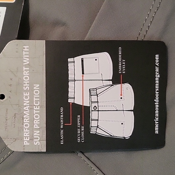 The American Outdoors for Women Green Elastic Waist SPF 30 Shorts Hiking Size XL - Picture 5 of 13